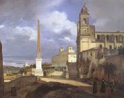 Francois-Marius Granet The Church of Trinita dei Monti in Rome (mk05) china oil painting reproduction